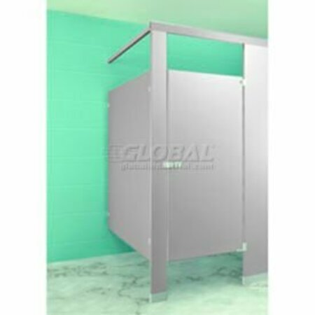 METPAR CORP Steel Complete In-Corner ADA Approved Compartment 60"W x 61 "D - Gray BEIC1HCGD